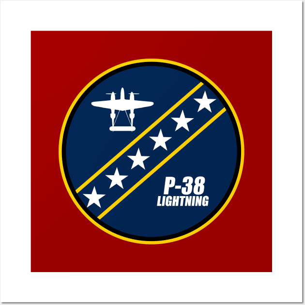 P-38 Lightning Patch Wall Art by TCP